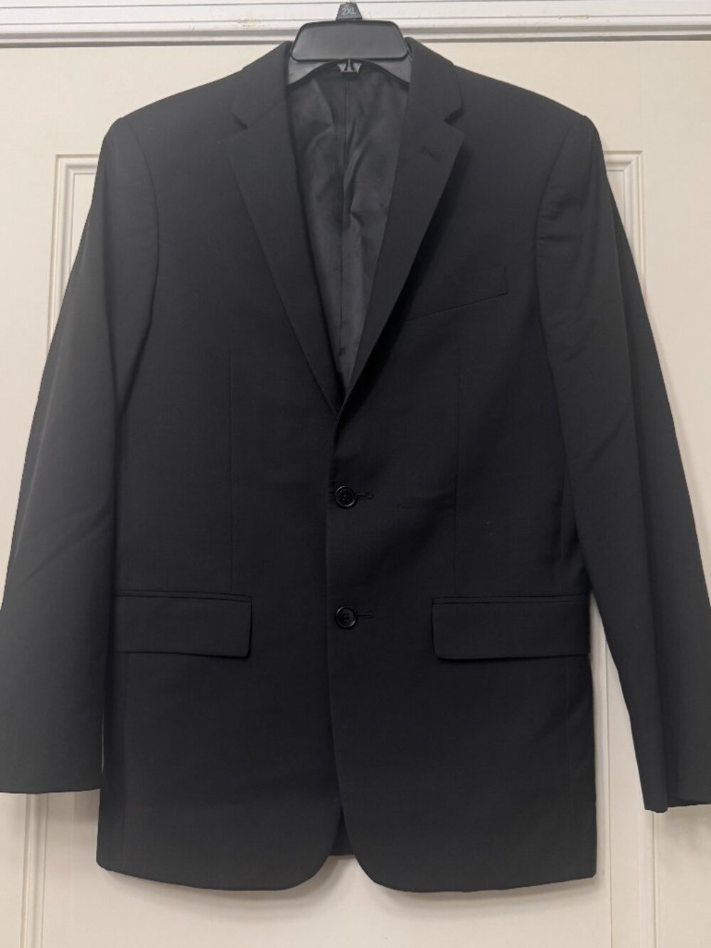 John Varvatos Wool Sportcoat Black 38R Vintage 100% Wool Union Made in Canada